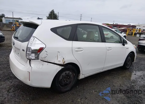2013 Toyota Prius V Three from USA, damaged, VIN JTDZN3EU5D3242292
